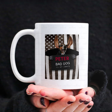 Personalized Dog Gift Idea - Bad Long Big Ears Dog For Dog Lovers - White Mug